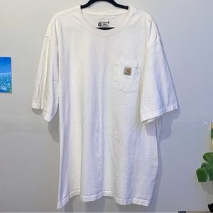 Carhartt Loose Fit Pocket Short Sleeve Shirt - White - Mens Sz 3XL